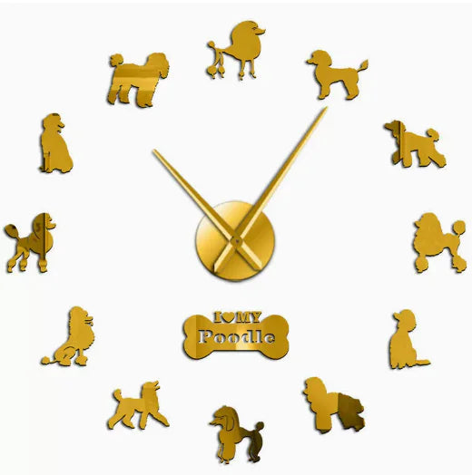 Horloge 3D en miroir acrylique