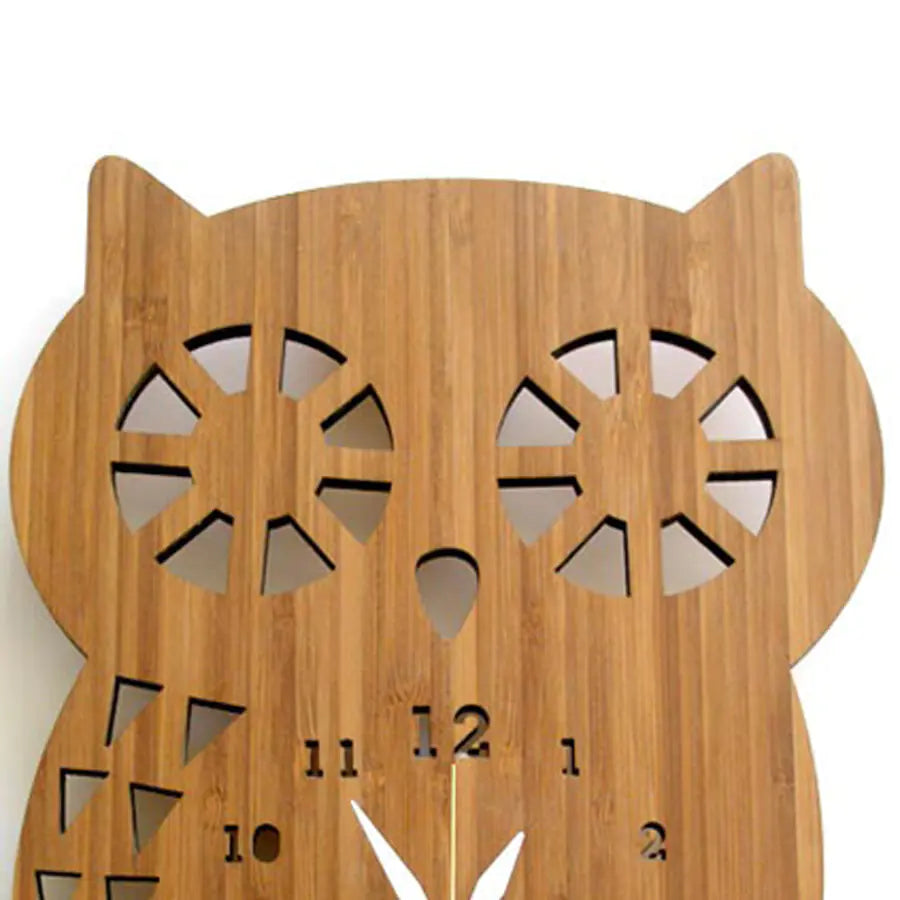 Horloge murale Hibou – Décoration animalière