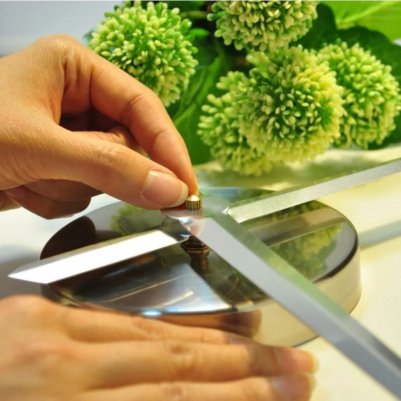 Horloge 3D en miroir acrylique