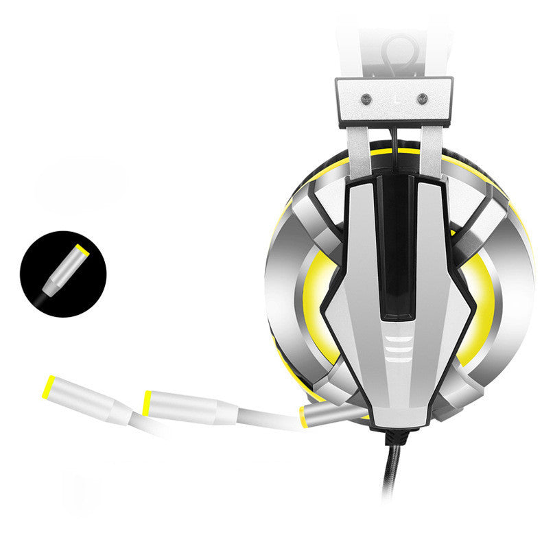 Casque gaming lumineux avec arceau