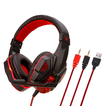 Casque Gaming Filaire Lumineux – Son Stéréo &amp; 7.1 – Micro Intégré