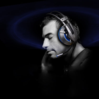 Casque gaming lumineux avec arceau