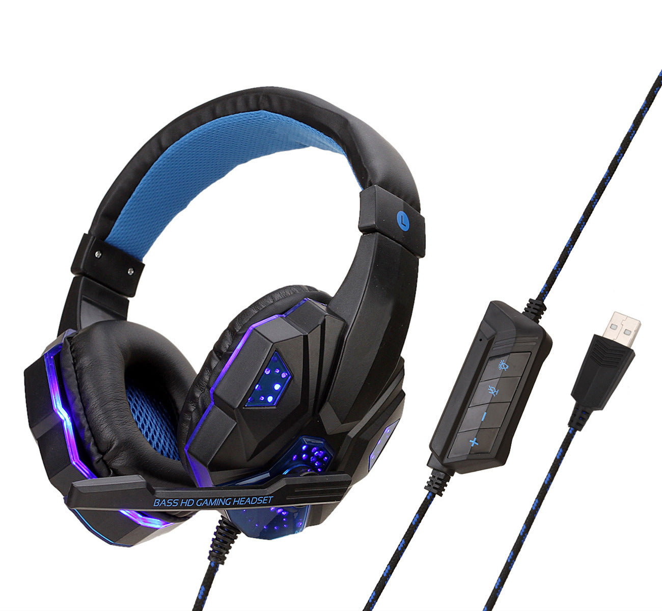 Casque Gaming Filaire Lumineux – Son Stéréo &amp; 7.1 – Micro Intégré