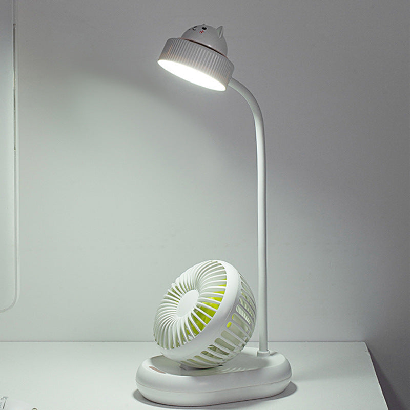 USB Mini Fan Led Table Lamp