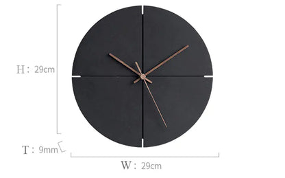 Horloge murale minimaliste au design moderne et silencieux