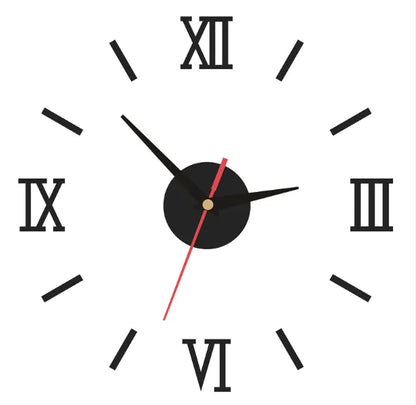 Horloge murale miroir en acrylique au design créatif