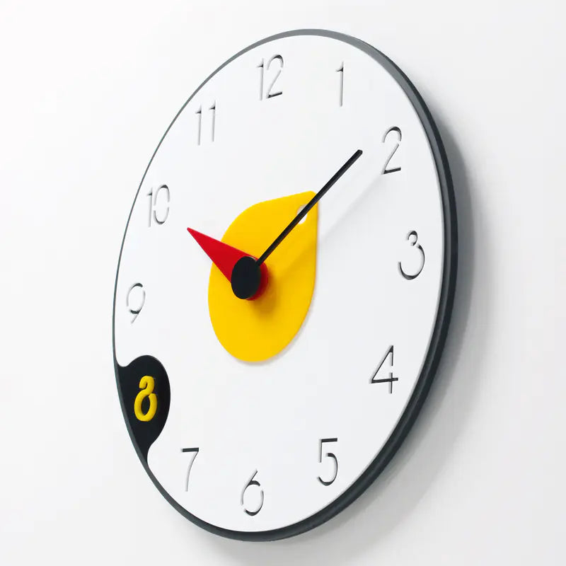 Horloge murale 3D au design gravé au laser