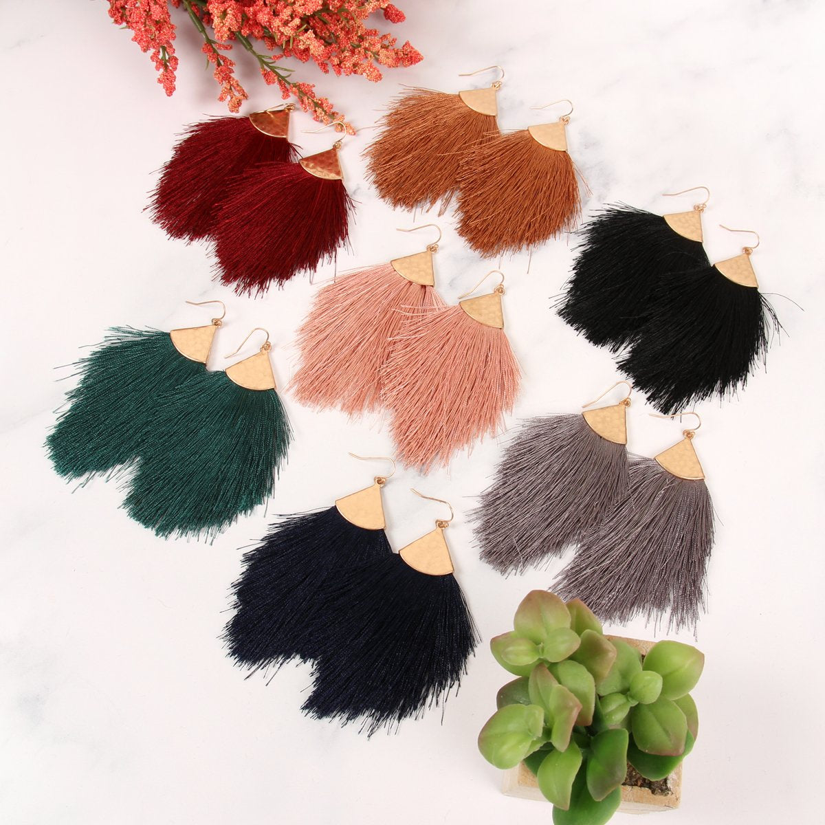 Boucles d’oreilles à pampilles