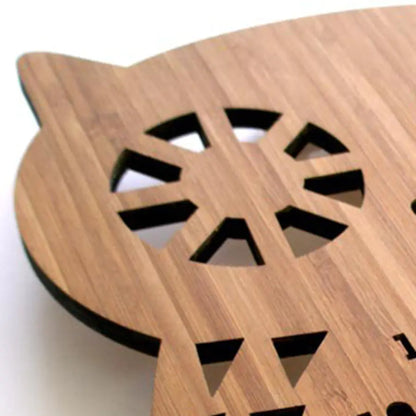 Horloge murale Hibou – Décoration animalière