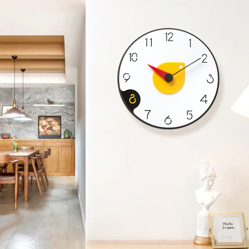 Horloge murale 3D au design gravé au laser