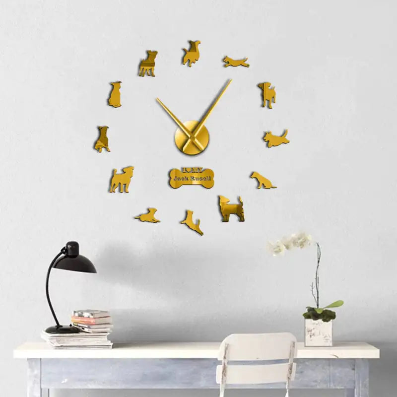 Horloge 3D en miroir acrylique