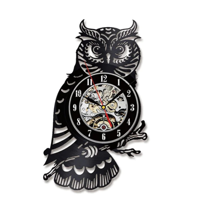 Horloge murale Hibou – Pièce décorative