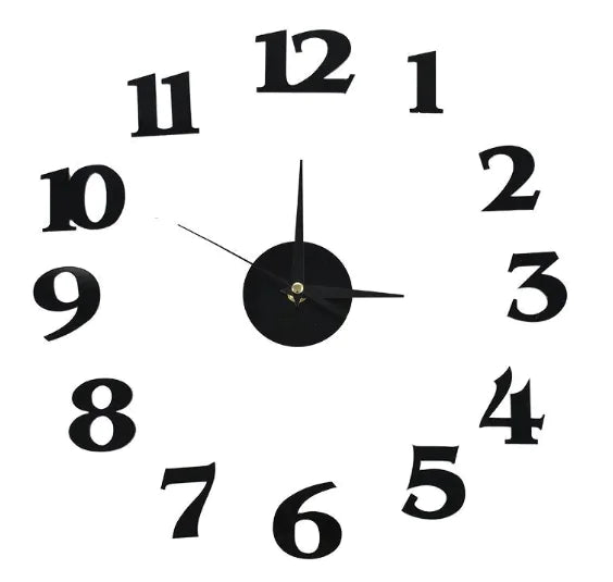 Horloge murale miroir en acrylique au design créatif