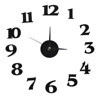 Horloge murale miroir en acrylique au design créatif