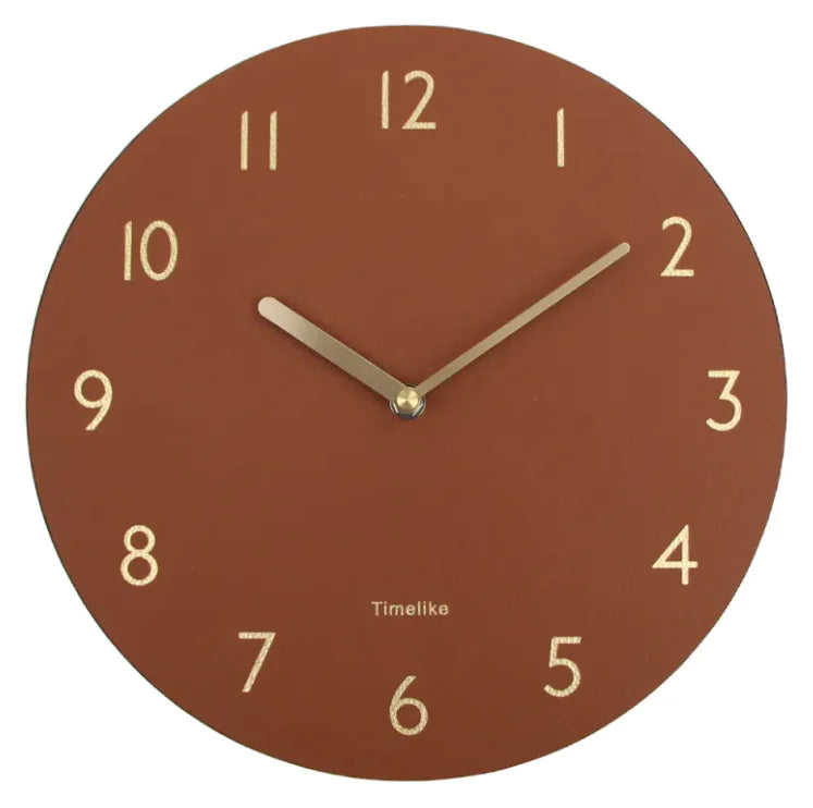 Horloge murale au design cuir