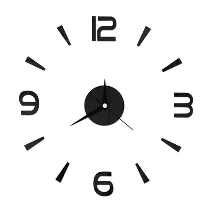 Horloge murale miroir en acrylique au design créatif