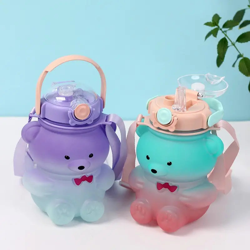 Kids Sip Bottle – 1 L avec paille et sangle