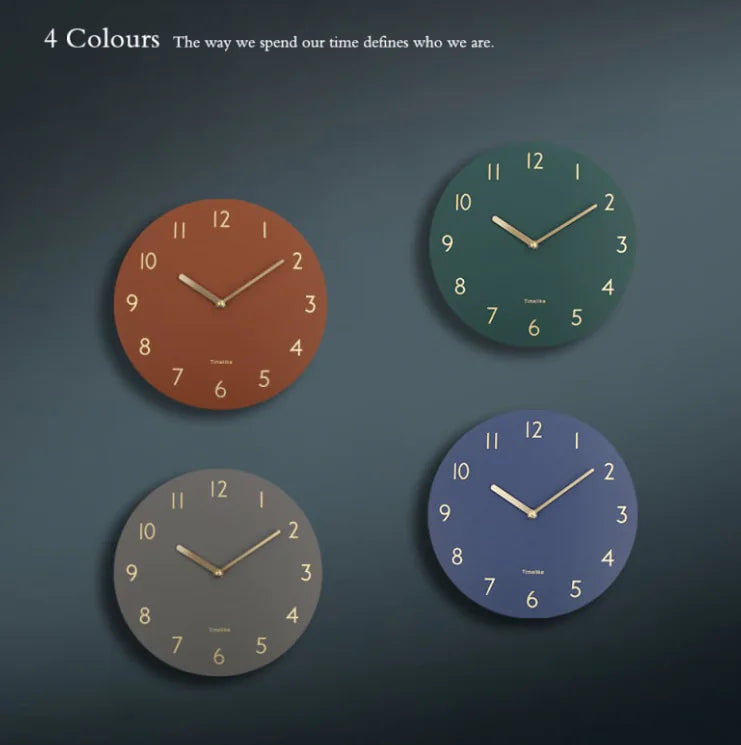 Horloge murale au design cuir