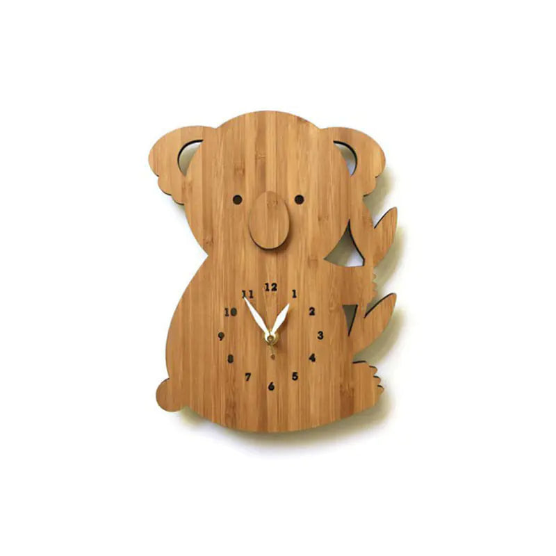 Horloge murale Koala en bambou