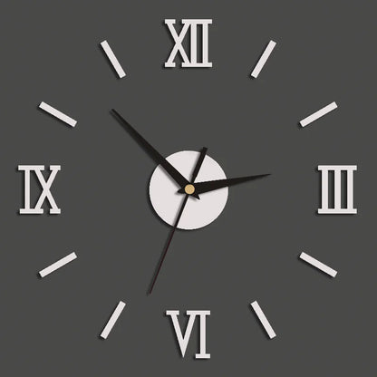 Horloge murale miroir en acrylique au design créatif